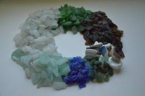 A sample of glass collected in NL, summer 2013